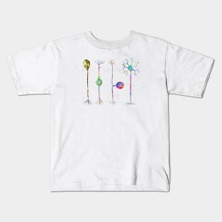 Four types of neurons Kids T-Shirt